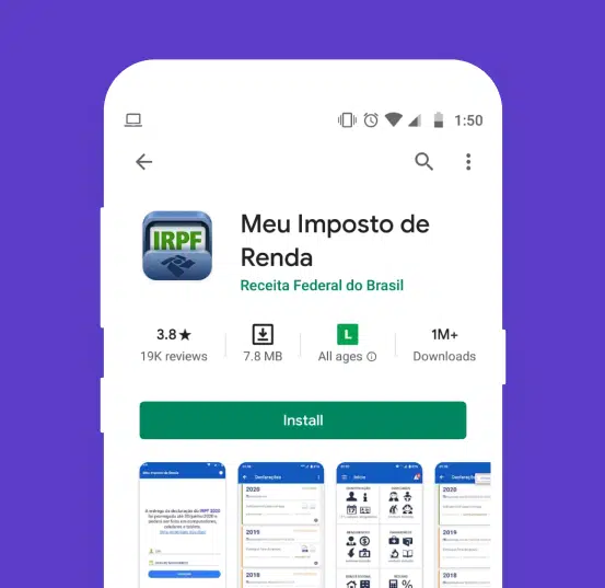 Imagem: Meu Imposto de Renda app